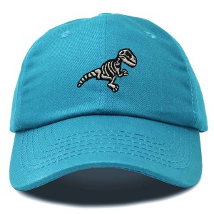Dalix Fossil Embroidered Dinosaur T Rex Cotton Dad Hat Baseball Cap Adjustable Mens - 1 of 4