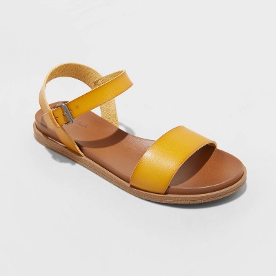 mustard sandals