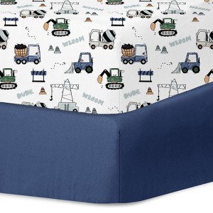 LISM 2 Piece Crib Sheets,Crib Fitted Sheets for Standard Size Crib and Toddler Mattress - 1 of 4