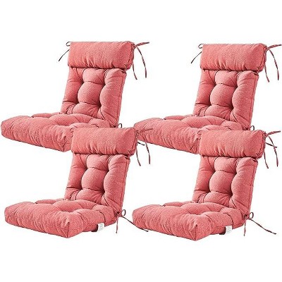 ARTPLAN Patio Chair Cushion,Tufted Adirondack Outdoor Chair Cushion,Wicker High Back Outdoor Seat Cushion,Set of 4,21"X21"X4" (4 Pack)