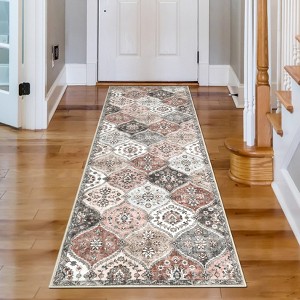 Area Rug, Rugs for Living Room, Washable Rug, Vintage Rugs for Entryway, Traditional Floor Cover, Thin Carpet, Kitchen Distressed Non Slip Mat - 1 of 4