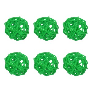 Unique Bargains Wicker Rattan Balls Decorative Orbs Vase Fillers Bowl Fillers for Christmas/DIY Crafts 30mm/1.2 Inch - 1 of 4