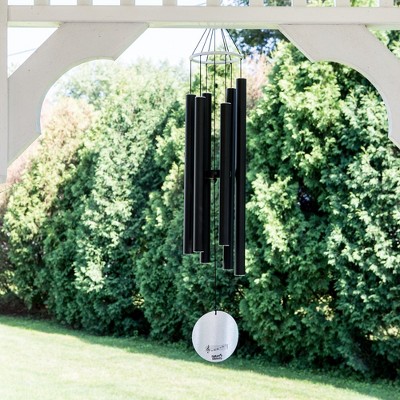 Nature's Melody 28" Black Aluminum Outdoor Wind Chimes