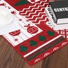 Christmas Area Rugs Xmas Patchwork Pattern Rug Holiday Home Decor - 4 of 4