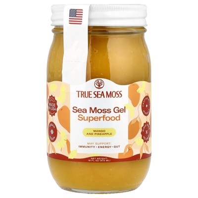 True Sea Moss Natural Superfood From The Sea, Mango & Pineapple, 16 fl oz (473 g)