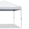Z-Shade 10 x 10 Foot Straight Leg Outdoor Pop Up Canopy Tent with 3 Adjustable Heights and Z-Shade Heavy Duty Wrap Around Leg Weight Bags, White - 4 of 4