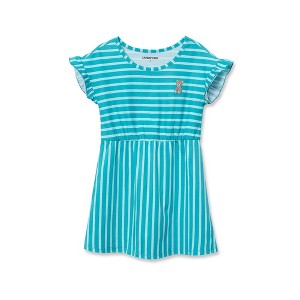 Lands' End Kids Short Sleeve Gathered Waist Tunic Top - 1 of 2