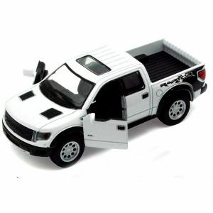 KiNSMART 2013 Ford F-150 SVT Raptor Supercrew White 1:46 Scale 5" Die Cast Metal Model Toy Truck - 1 of 1