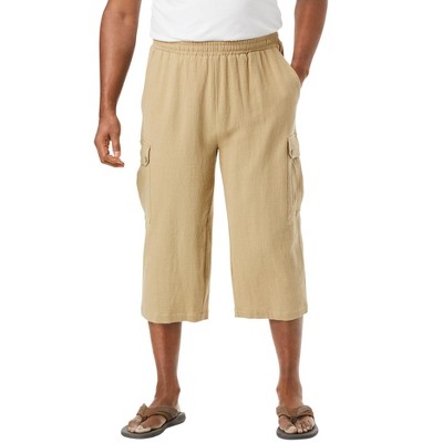 KingSize Men's Big & Tall Gauze Cargo Judo Shorts
