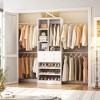 Besiost Wooden Closet System with Shoes Shelf and Drawer, Closet Organizer Storage with Drawer - 2 of 4