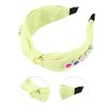 Unique Bargains Women's Elegant Heart Faux Diamond Wide Hairband 6.89"x5.51" 1 Pc - 3 of 3