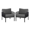SKRAN Outdoor Patio Club Chair, Modern Patio Furniture, Waterproof Thick Cushion Deep Seating for Porch, Balcony - 4 of 4