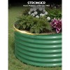 2PCS Galvanized Raised Garden Beds 4x2x2 FT, Self-Watering Metal Planters, Durable Outdoor Vegetable Planter Boxes, Green - 3 of 4