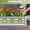 NAYSAYE Galvanized Raised Garden Bed Large Outdoor Metal Planter Box for Vegetables Fruits and Flowers, Silver, 70.87"*35.43"*11.81" - 4 of 4