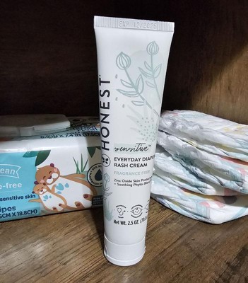 The Honest Company Sensitive Everyday Diaper Rash Cream Fragrance Free ...