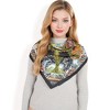Anna-Kaci Women's Floral Paisley Satin Silk Scarf with Vibrant Prints and Elegant Square Design - 4 of 4