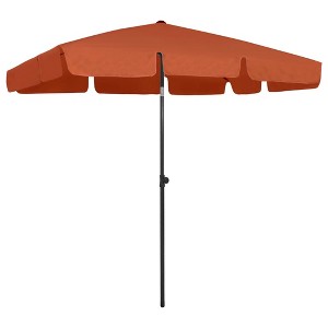 vidaXL Beach Umbrella Terracotta 78.7 in.x49.2 in. - 1 of 4