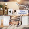 Unique Bargains Stainless Steel Sturdy Wall Mount Clothes Hanger for Bedroom Bathroom 3 Pcs - 3 of 3