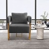 NicBex Couches for Living Room Upholstered Teddy Armchair Sofa Modern Design Accent Sofa with Metal Foot - 2 of 4