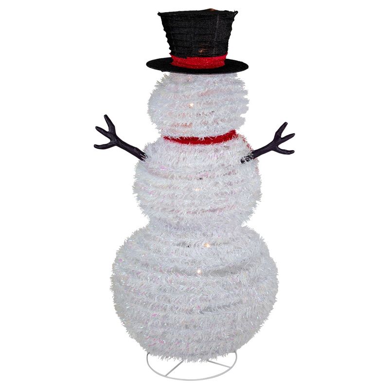 Northlight 4' Lighted Pop-Up Snowman Outdoor Christmas Decoration, 4 of 6