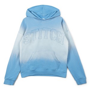 Disney Lilo & Stitch French Terry Drop Shoulder Pullover Hoodie Adult - 1 of 4