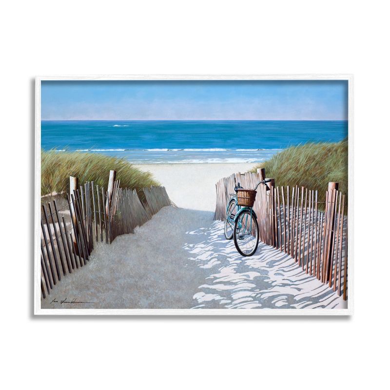 Stupell Industries Beach Pathway and Bicycle Summer Nautical Painting, 1 of 5