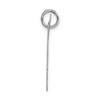Black Bow Jewelry 14k White Gold, Ella Collection, LG Fancy Script Initial Pendant A-W - 2 of 4