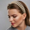 Unique Bargains Women's Tweed Padded Fashion Hairband Non Slip Knitted Check Pattern 1 Pc - 3 of 4