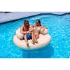 Swimline Cloud Oxford Fabric Inflatable Swimming Pool Island Chaise Float - 60" - Beige - 4 of 4