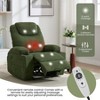 Electric Recliner with Massage & Heat, 135° Adjustable Corduroy Chair with Cup Holders, Side Pockets - 4 of 4