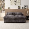 CAVINAS 55" Modern Luxury Sofa Couch, Corduroy Upholstery Sleeper Sofa Bed, for Living Room - 2 of 4