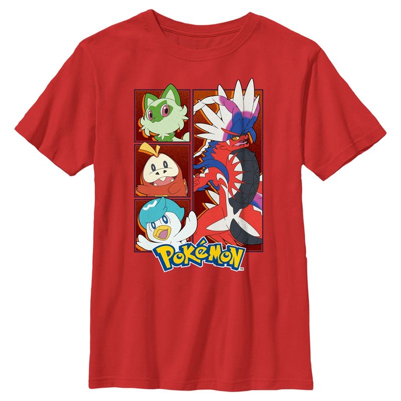 Boy's Pokemon Koraidon Group T-Shirt, 1 of 5