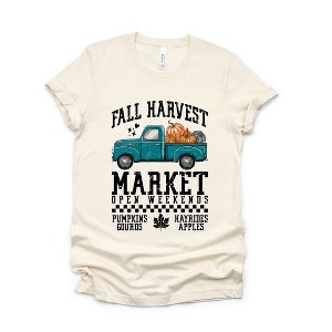 Simply Sage Market Women's Fall Harvest Truck Short Sleeve Graphic Tee - 1 of 4