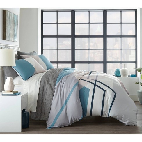 City Scene King Thornton Comforter Set Blue Target