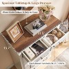 AMERLIFE Drawer Dresser, Farmhouse Chest of Drawers with Vintage Metal Handle - 4 of 4