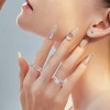 Turandoss Silver Wedding Moissanite Rings for Women, S925 Sterling Silver Diamond Ring for Women, Birthday Christmas Gift for Mom, Wife, Size 9 - 3 of 4