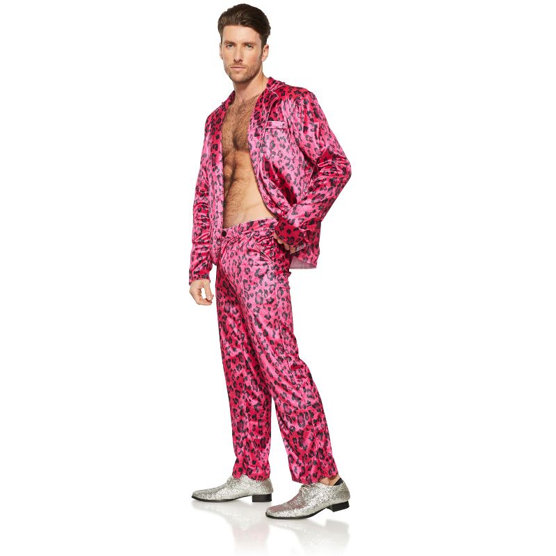 Seeing Red Pink Leopard Rock Star Adult Costume | Large/X-Large, 2 of 4