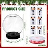 24 Pcs Plastic Christmas Candy Jars with Lids, Clear Xmas Cookie Jar Container for Marshmallow - 2 of 4