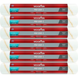 Wooster Genuine 6 pack of 18" Pro/Doo-Z 3/8" Nap Roller Cover RR642-18-6PK - 1 of 4