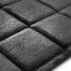 MICRODRY SoftLux Embroidered Squares Memory Foam Bath Mat/Runner with Skid Resistant Base - 3 of 3