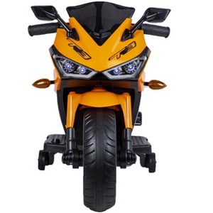 YOOCOZZ Kids Motorcycle - Ride-On Toy with Training Wheels/Manual Throttle/Hand Drive/Lighting Wheels, 3-6 Years - 1 of 4