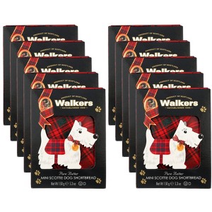 Walker's Mini Scottie Dog Shortbread Cookies - Case of 10/5.3 oz - 1 of 4