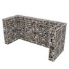 vidaXL Gabion Triple Wheelie Bin Surround Steel 98.4"x39.4"x47.2" - 3 of 4