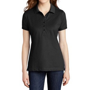 Mafoose Women's Casual Short Sleeve Stretch Pique Moisture-Wicking Polo Shirt - 1 of 4