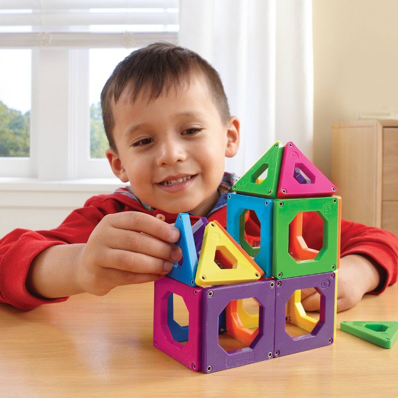 Discovery Kids Magnetic Tile Building Blocks Set 50pc, 3 of 11
