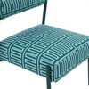 Jolene Green Patterned Upholstered Linen Accent Chair - 3 of 4