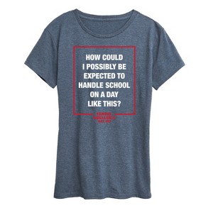Women's - Ferris Bueller's Day Off - How Could I Possibly Short Sleeve Graphic T-Shirt - 1 of 4