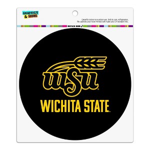 Wichita State Secondary Logo  Automotive Car Refrigerator Locker Vinyl Circle Magnet - 1 of 4