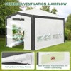 EAGLE PEAK 8x12 Portable Walk in Greenhouse , Heavy Duty Instant Pop Up Green House, Front Roll Up Zipper Entry Door and Mesh Windows - 4 of 4