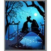 Boy's Lady and the Tramp Kissing in the Moonlight Silhouette Performance Tee - 2 of 4